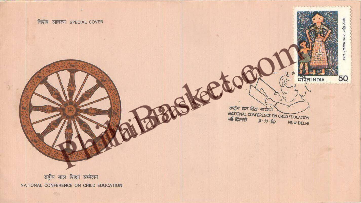 #SC1113 - National Conference on Child Education by New Delhi circle - Special Cover - India - 08 Nov 1985