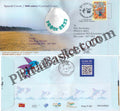 #SC174 - Peace 2023 , Drone Carried Cover with Real Sea Shell piece by TamilNadu Circle - Special Cover - India - 11 Oct 2023