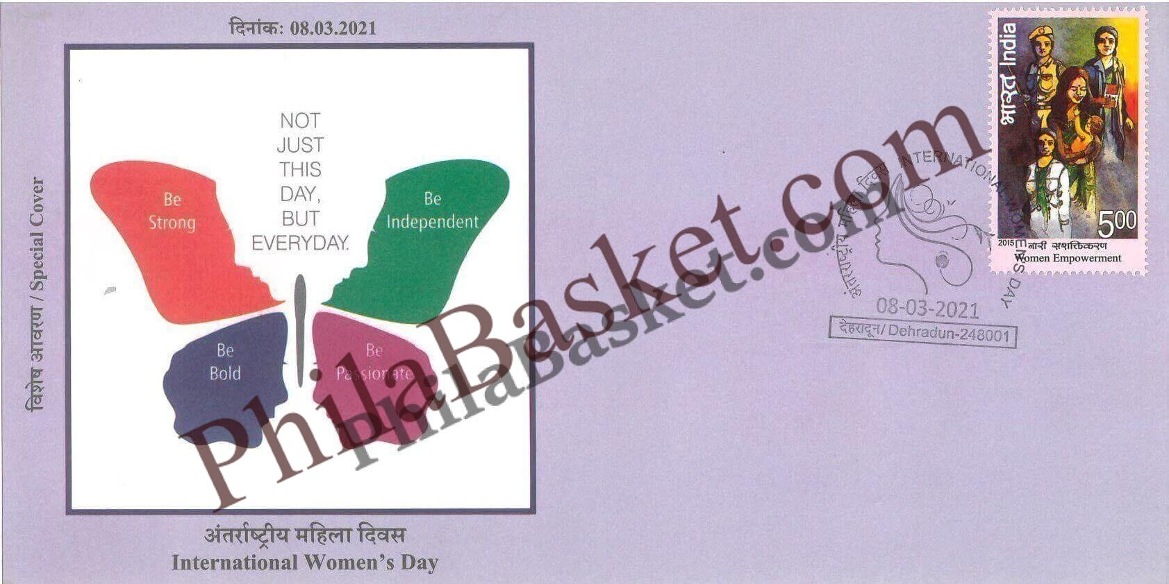 #SC740 - International WomenS Day by Uttarakhand circle - Special Cover - India - 08 Mar 2021