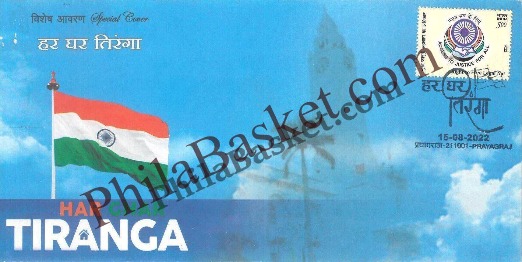 #SC812 - Prayagraj - Her Ghar Tiranga by Uttar Pradesh circle - Special Cover - India - 15 Aug 2022